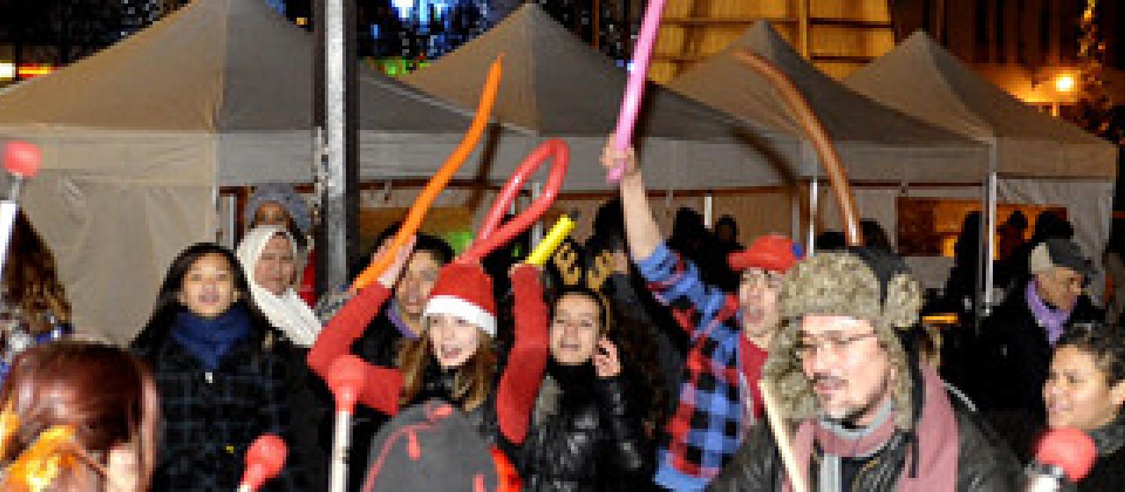Fête des lumières dans le quartier